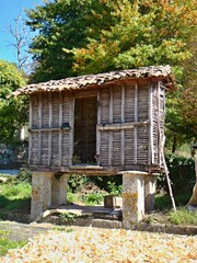 Traditional corn store in northern Portugal