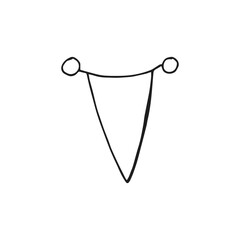 Oktoberfest 2022 - Beer Festival. Hand-drawn Doodle holiday flag on a white background. German Traditional holiday.