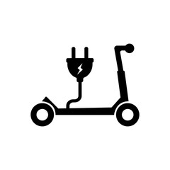 scooter icon on white background