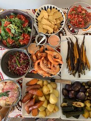 Healthy and colorful meals