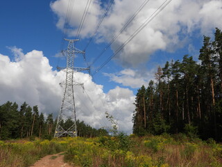 Electric power network of high voltage