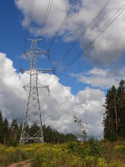 Electric power network of high voltage