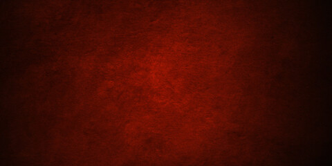 Red wall backdrop background with red faded border and old vintage grunge texture, marbled red painted background illustration for Christmas or valentines day.	
