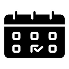 calendar glyph icon