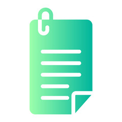 Obraz premium notes gradient icon