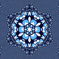 Mandala. Decorative round ornament. Arabic, Indian, ottoman motifs. For cards, invitations, t-shirts. color illustration.