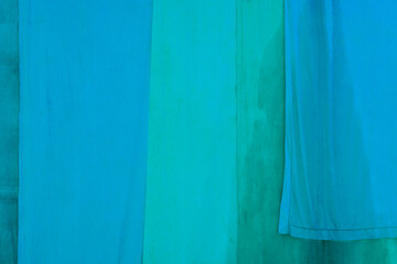 Colorful light blue cloths