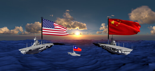 China vs USA on Taiwan