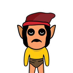 Illustration of kids cartoon vector design. Expression of person facing boy cartoon avatar vector. Boy avatars