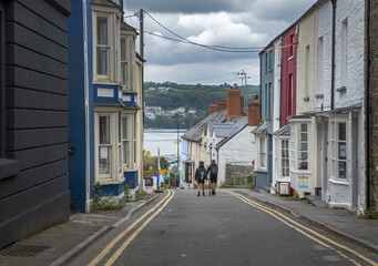 Street, coast, Cardigan, Wales, UK, England, Great Brittain,