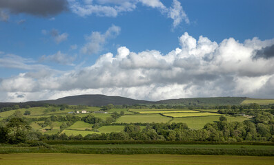 Fototapeta na wymiar Anon tywi, hills, llangadog carmarthenshire, Wales, england, UK, united kingdom, panorama,