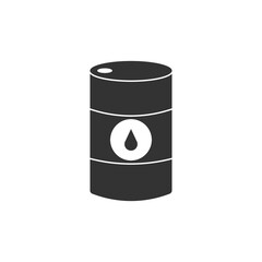 Oil drum container / barrel icon.Vector illustration isolated on white background.Eps 10.
