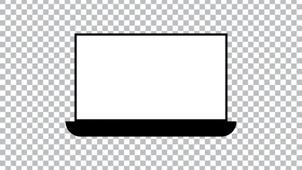 Device icon: Computer, laptop on white background. illustration vector.