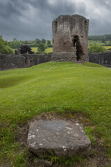 Monmouthshire, skenfrith castle, uk, verenigd koninkrijk, wales, great brittain, national trust, ruins, fortress, tower,