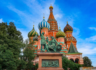 Fototapeta na wymiar ロシア　モスクワ　聖ワシリイ大聖堂