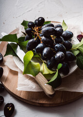 black currant on a white background