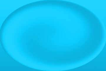 ターコイズブルーのグラデーションの立体感のある大きな楕円