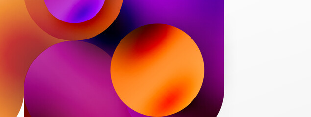 Round shapes and circle geometric abstract background. Vector Illustration For Wallpaper, Banner, Background, Card, Book Illustration, landing page