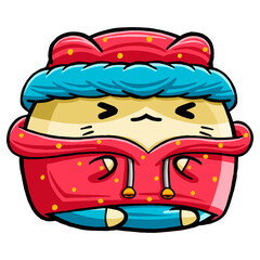 Cute Hamster wearing Winter outfit