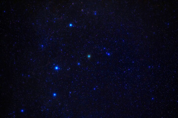 A starry sky with many stars at night