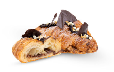 Croissant isolated on white