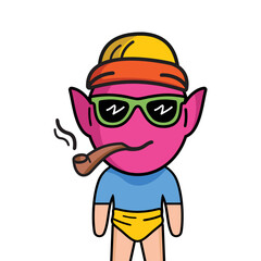 cartoon people kids illustration vector design. Expression of person facing boy cartoon avatar vector. Boy avatars