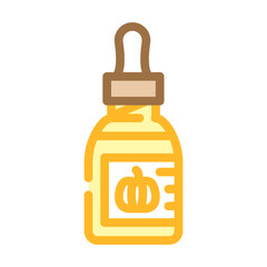 oil pumpkin color icon vector. oil pumpkin sign. isolated symbol illustration