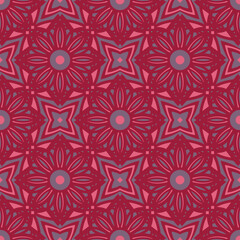 Colorful Mosaic Arabic Seamless Pattern