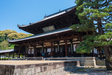 京都　萬福寺の本堂　大雄寶殿（だいおうほうでん）