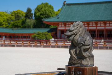 Obraz premium 京都 平安神宮の青龍像