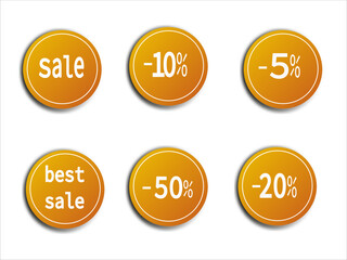 sticker, emblem, autumn, sale. For your decor sale