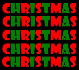 Christmas greeting card design