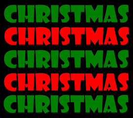 Christmas greeting card design