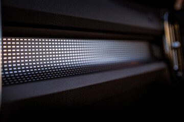 close up of a modern led light