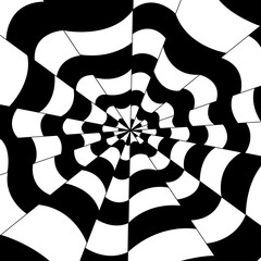 Psychedelic tunnel, the effect of crumpled paper or wrapper