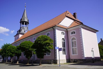 St. Nicolai Church in Gifhorn was first mentioned in documents in 1269. The present building was erected in 1734-44. Ev.-Luth. Church. Germany.