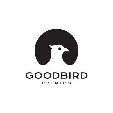eaglet bird logo design vector