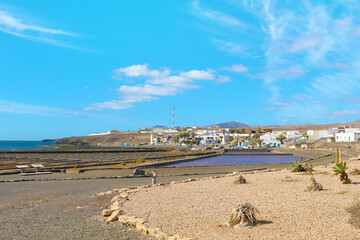 Fototapeta na wymiar Salinas del Carmen, Antigua, Fuerteventura, Islas Canarias