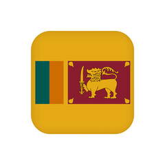 Sri Lanka flag, official colors. Vector illustration.