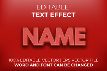 Name text effect, easy to edit
