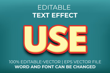 Use text effect, easy to edit
