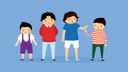 four children of different ages