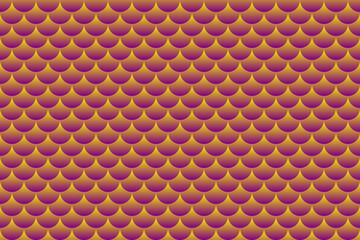 Colorful fish scales or roof tiles pattern background. © Thaimage