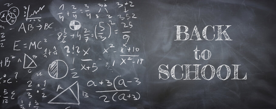 Image of blackboard with math calculation
