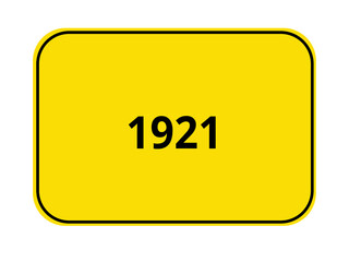 Ortseingangsschild - 1921