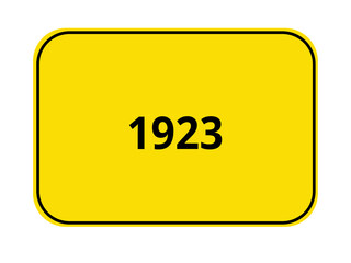 Ortseingangsschild - 1923