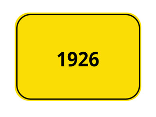 Ortseingangsschild - 1926