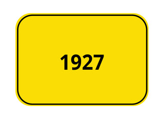 Ortseingangsschild - 1927