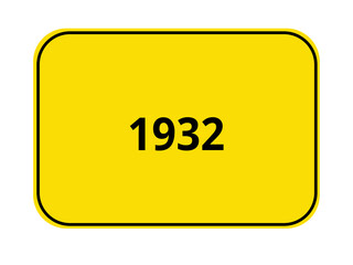 Ortseingangsschild - 1932