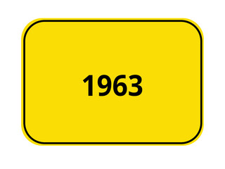 Ortseingangsschild - 1963
